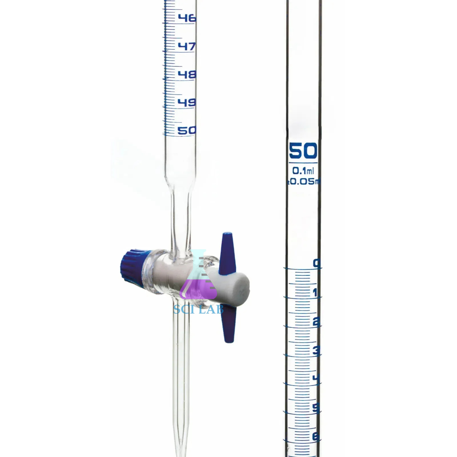 Borosilicate Glass Burette 50ml